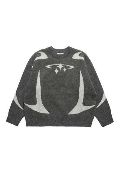 Pull en maille étoiles Y2K