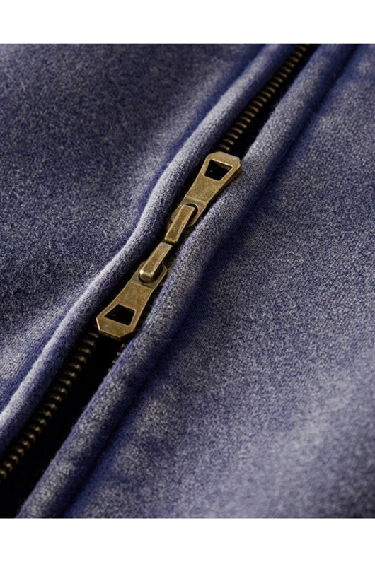 Sweat à capuche zippé graphique épais