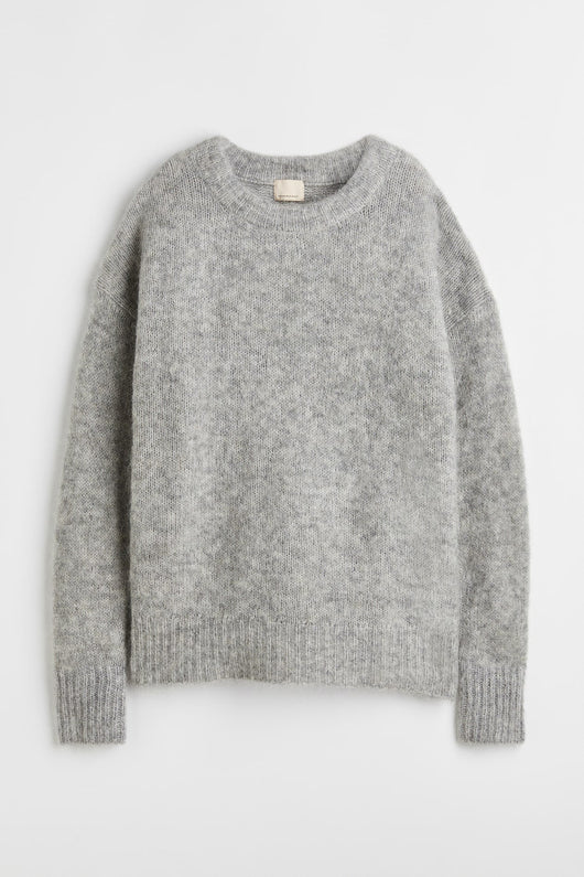 Pull oversize en mélange mohair