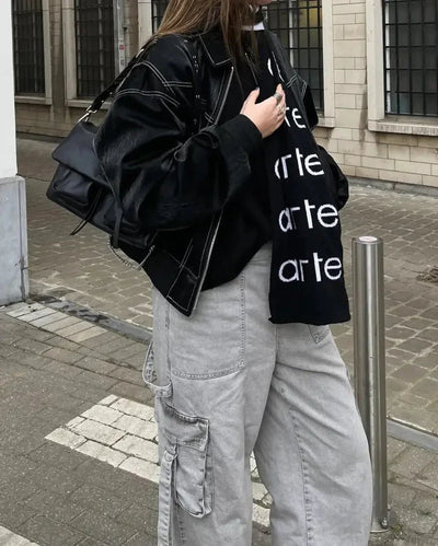 Bomber effet cuir