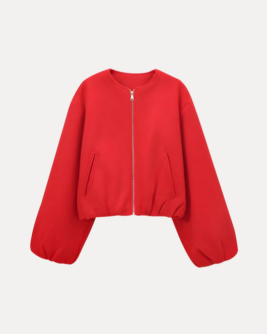 Veste zippée à bulles