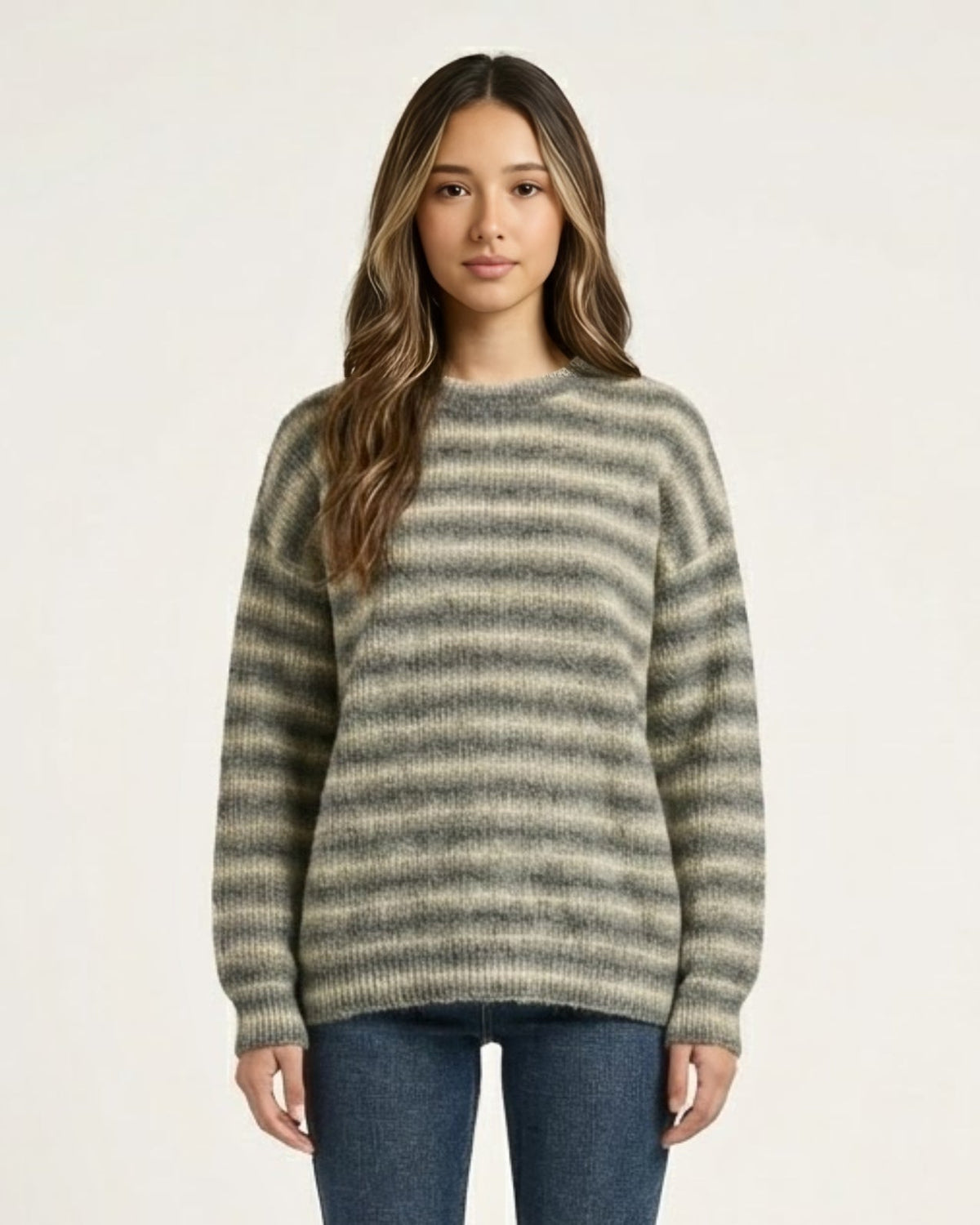 Pull texturé en maille Mosswave