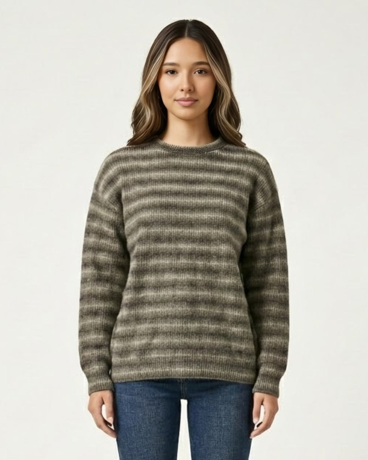 Pull texturé en maille Mosswave