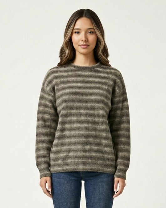 Pull texturé en maille Mosswave