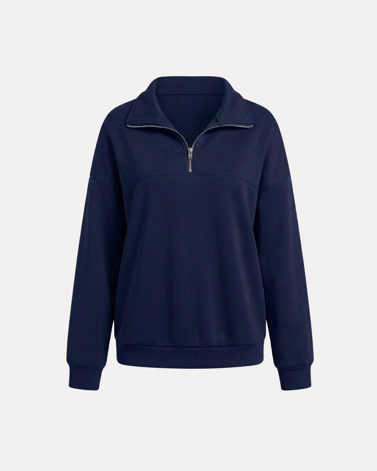 Sweat zippé demi-lune