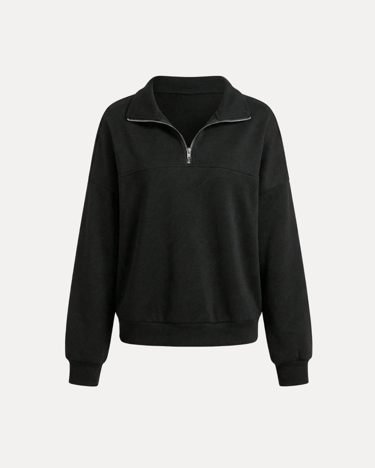 Sweat zippé demi-lune
