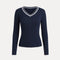 Pull en tricot torsadé