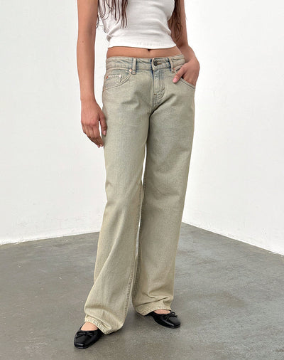 Denim Beige/White