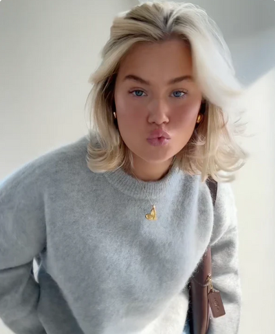 Pull oversize en mélange mohair