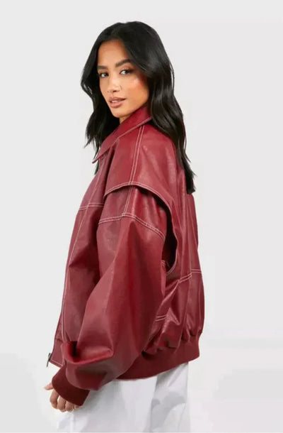 Bomber effet cuir
