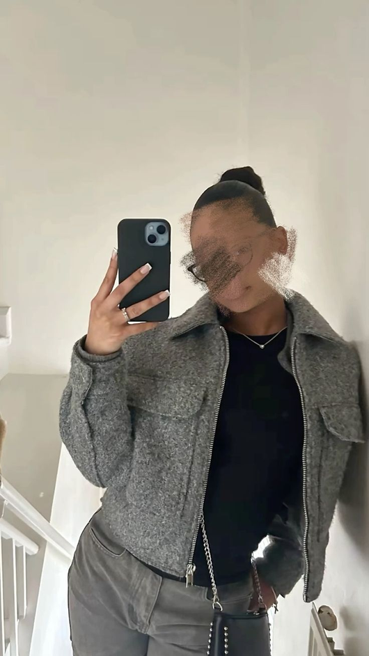 Veste courte en laine