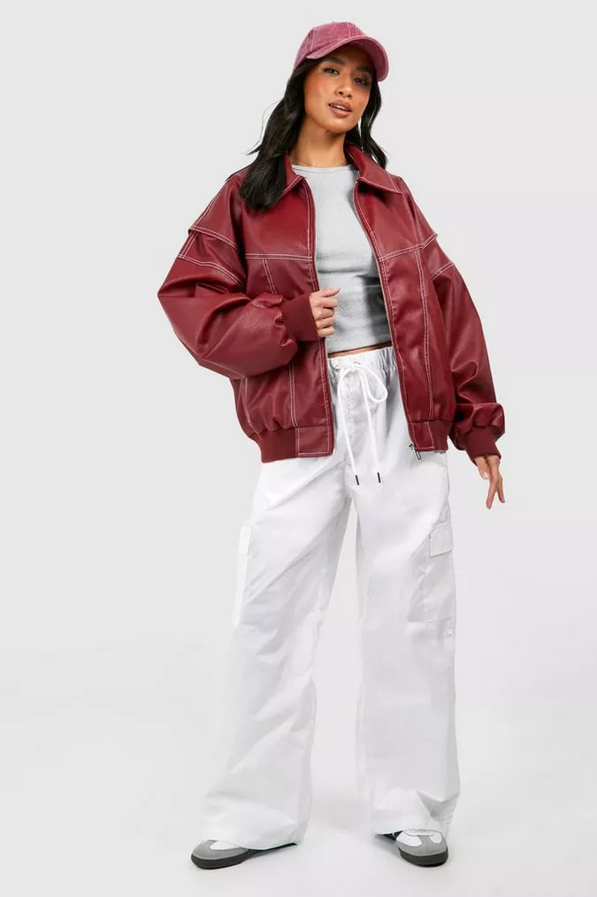 Bomber effet cuir