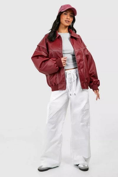 Bomber effet cuir